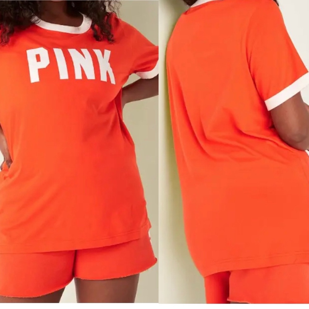 PINK Victoria Secret campus T-shirt new with tags large